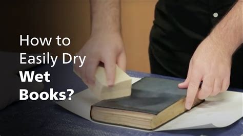 how to dry books